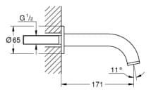 Vòi Tắm Gắn Tường Đức Grohe 13317GN1 3