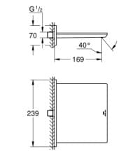 Vòi Tắm Gắn Tường Đức Grohe 13317A01 3