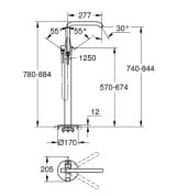 Vòi Sen Bồn Tắm Đặt Sàn Đức Grohe 23491GN1 3