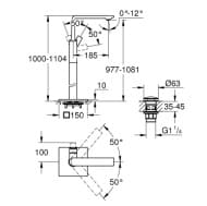 Vòi Bồn Tắm Đặt Sàn Đức Grohe 23856DL1 3