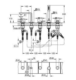 Vòi Sen Bồn Tắm Gắn Bồn Đức Grohe 25221GN1 3