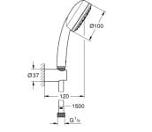 Tay Sen Tắm Nhập Khẩu Đức Grohe 26084002 3