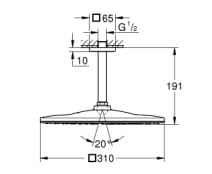 Bát Sen Tắm Gắn Trần Đức Grohe 26566000 3
