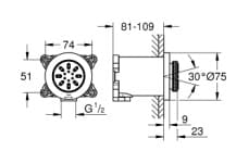 Bát Sen Tắm Gắn Trần Đức Grohe 26801000 3