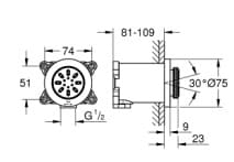 Bát Sen Tắm Gắn Trần Đức Grohe 26801AL0 3
