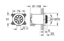 Bát Sen Tắm Gắn Trần Đức Grohe 26801BE0 3