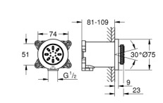 Bát Sen Tắm Gắn Trần Đức Grohe 26801DC0 3