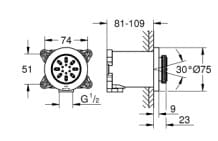Bát Sen Tắm Gắn Trần Đức Grohe 26801DL0 3