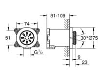 Bát Sen Tắm Gắn Trần Đức Grohe 26801EN0 3