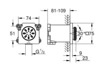 Bát Sen Tắm Gắn Trần Đức Grohe 26802AL0 3