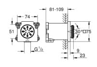 Bát Sen Tắm Gắn Trần Đức Grohe 26802DL0 3