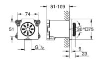 Bát Sen Tắm Gắn Trần Đức Grohe 26802GN0 3