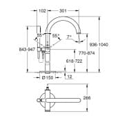 Vòi Sen Bồn Tắm Đặt Sàn Đức Grohe 32653EN3 3