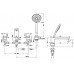 Vòi sen bồn tắm American Standard WF-1300 Acacia nóng lạnh 3